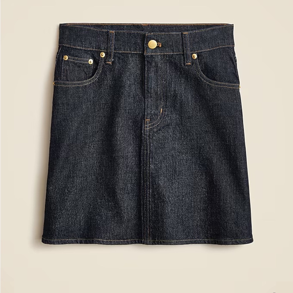 NWT J. Crew Denim Mini Skirt